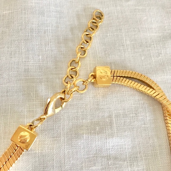 Vince Camuto Leather & Gold Plated necklace - Picture 4 of 4
